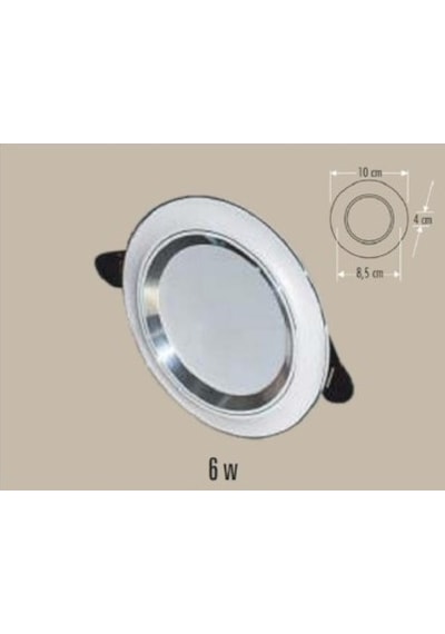 Ct 5257 6w Zebra Led Spot Beyaz Krom 3 Renk