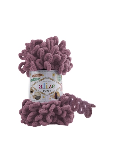 Alize Puffy El Örgü İpi (5 Li Paket) - 28-Gül