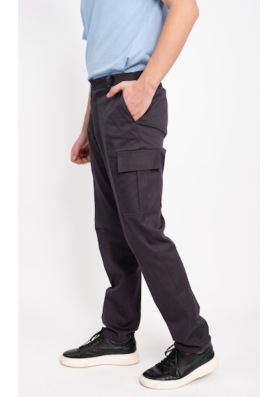 Kargo Cepli Belden Lastikli Düğmeli Fermuarlı Çok Cepli Gabardin Kargo İş Pantolonu Antrasit Kargo Cepli Belden Lastikli Düğmeli Fermuarlı Çok Cepli Gabardin Kargo İş Pantolonu Antrasit