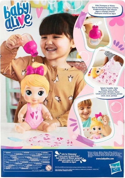 Nessiworld F9119 Baby Alive Şampuan Sevgisi Sarışın Bebek +3 Yaş Diğer