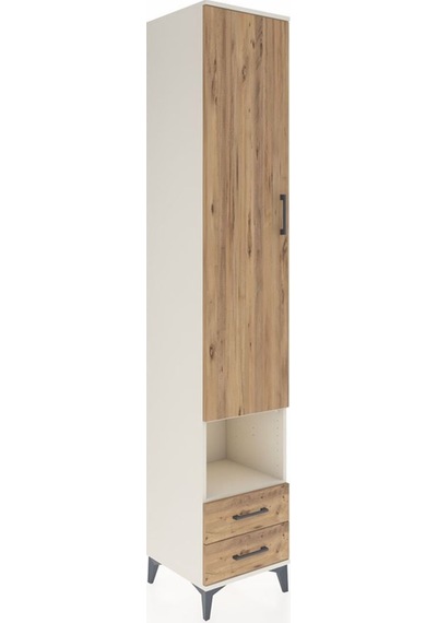 Hyperion Dolap 6 Raflı 2 Çekmeceli Tek Kapaklı 44x44x243 Aytaşı-çam Aytası