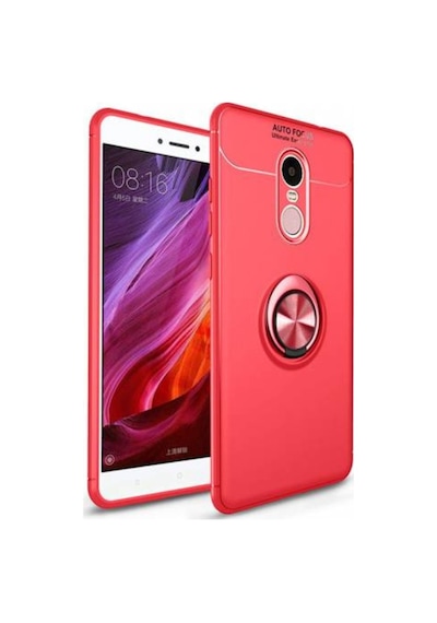 Xiaomi Redmi Note 4 4X Kilif Yüzüklü Tam Korumali Silikon Kapak 416938184