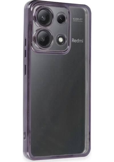 Newface Xiaomi Poco X6 Kılıf Razer Lensli Silikon - Mor