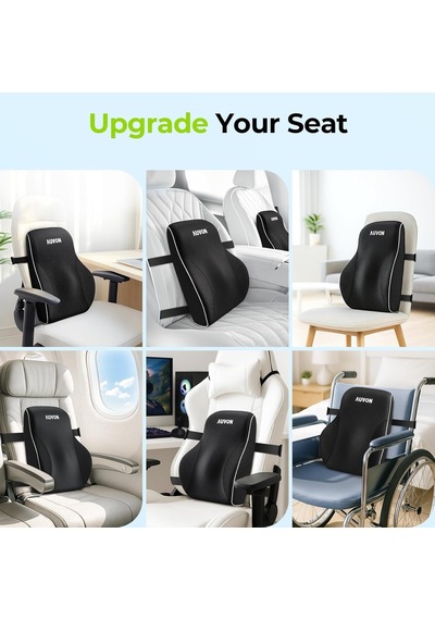 Ortopedik Visco Bel Ve Sırt Yastığı%100 Visco, Bel Sırt Destek Minderi Ergonomik Araç Koltuk Sırt Desteği, N Diğer