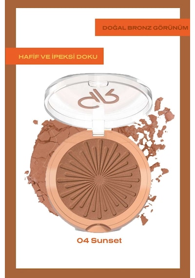 Sun Bright Bronzer Powder No: 04 Sunset - Bronzlaştırıcı Pudra