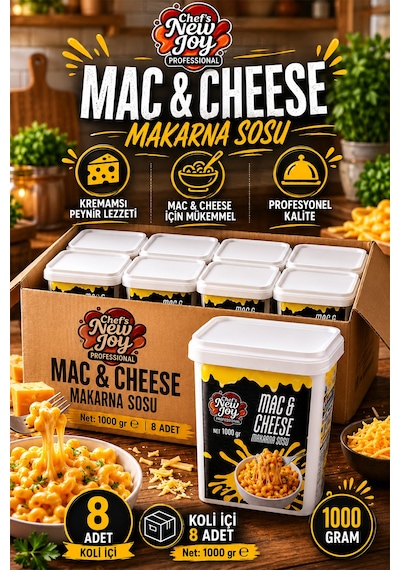 Mac Cheese Sos 1000 G X 8 Adet - 1 Koli Koli Bazlı Avantaj Paketi