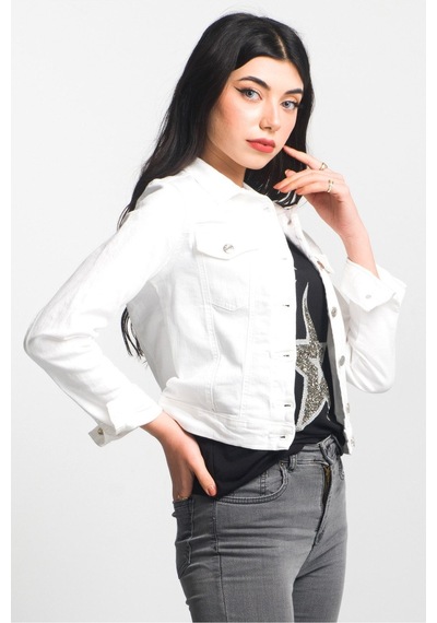 Bold & Young Gül Kurusu Power Strech Kot Mont beyaz