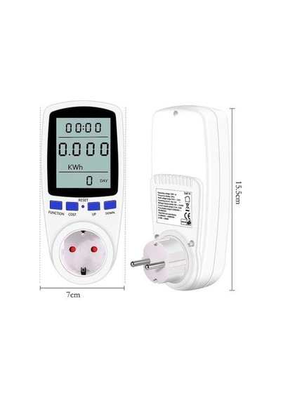 Wattmetre Priz Tipi 16A 3680W Enerji Sarfiyat Ölçer