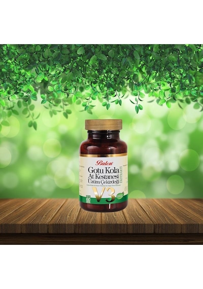 Balen V3 Gotu Kola At Kestanesi Üzüm Çekirdeği Ekstraktı 60 Kapsül 355 MG