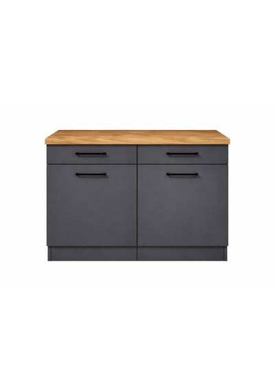 Ayça 2 Kapaklı-2 Çekmeceli Mutfak Alt Modül -120 Cm - Çok Amaçlı Dolap -tezgah Dahil Antrasit Ayça 2 Kapaklı-2 Çekmeceli Mutfak Alt Modül -120 Cm - Çok Amaçlı Dolap -tezgah Dahil Antrasit