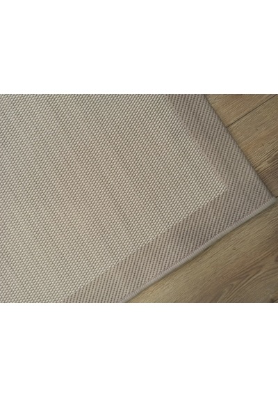 Çam Halı Sisal 9327 Bej / Krem Bordürlü Jüt Sisal Kilim - 160x160