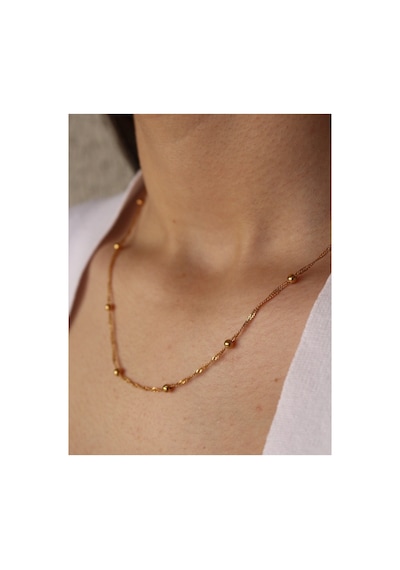 Gold Topçuk Libre Zincir 60 Cm -kararma Yapmaz- Altın