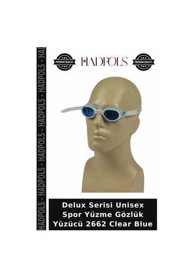 Delux Serisi Unisex Spor Yüzme Gözlük Yüzücü 2662 Clear Blue Açık Mavi