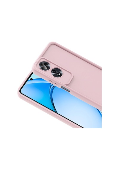 Oppo A60 Kılıf Kamera Korumalı Kalın Silikon Üstün Koruma Pazarplus Mürdüm