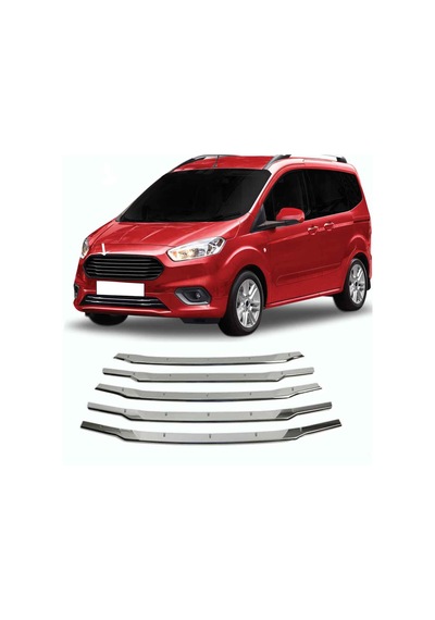 Ford Tourneo Courıer 2018 Üzeri Krom Ön Panjur P.Çelik 5 Prç
