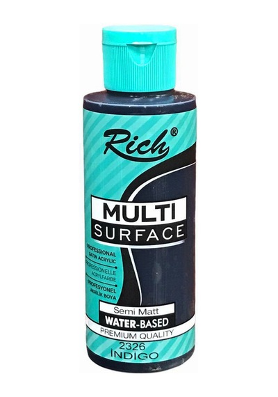 Rich Multi Surface Her Yüzey için Akrilik Boya 120 Cc. - Indigo 2