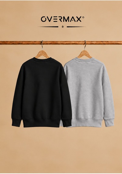 Overmax 2 Li Kapüşonsuz Sweatshirt Seti Çocuk Unisex - 3-12 Yaş Siyah-gri - 920169697 Siyah-gri Overmax 2 Li Kapüşonsuz Sweatshirt Seti Çocuk Unisex - 3-12 Yaş Siyah-gri - 920169697 Siyah-gri