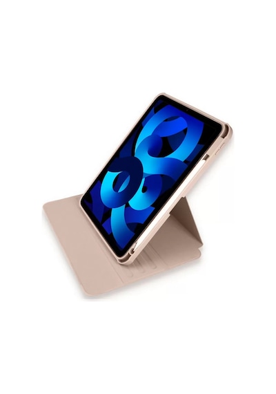 Apple iPad Uyumlu  Pro 11 2021 Kılıf Starling 360 Kalemlikli Tablet Kılıf - Rose Gold Arka Kapak