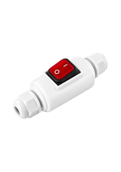 Hubrendy Sh Powermaster Pm-26936 Su Geçirmez Beyaz Kablo Switch 4 Pin 0