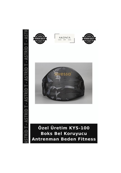 Özel Üretim Kys-100 Boks Bel Koruyucu Antrenman Beden Fitness