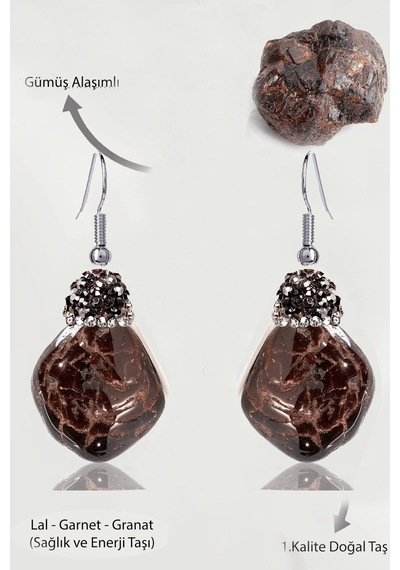 Sertifikalı Zirkon Taşlı Model Ham İşlenmemiş Lal - Garnet - Gran Çok Renkli