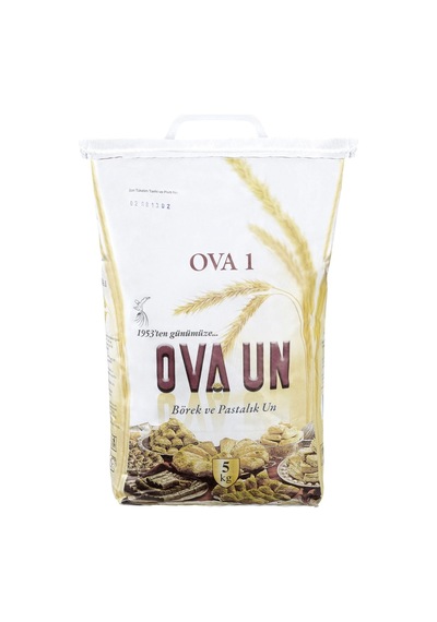 Ova 1 Un 5 Kg Pasta Börek Unu - Baklava Ve Böreklik Yüksek Performanslı Un - Tekli Tarı