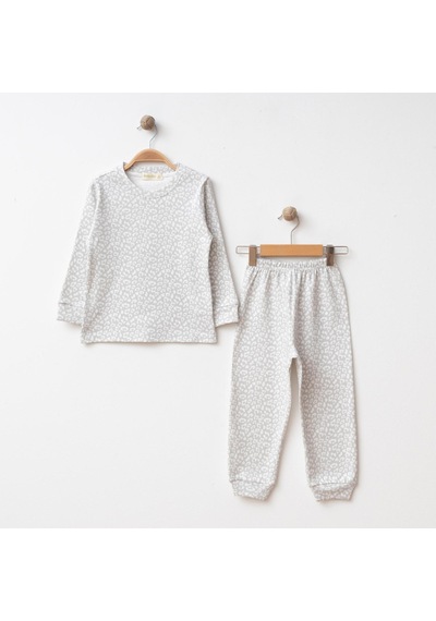 Bebolly Pijama Takımı Baskılı Gri
