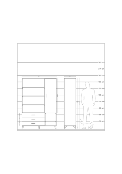 Hyperion Dolap 9 Raflı 3 Çekmeceli Tek Kapaklı 132x44x195 Çam-antrasit/antrasit Antrasıt/antrasıt Hyperion Dolap 9 Raflı 3 Çekmeceli Tek Kapaklı 132x44x195 Çam-antrasit/antrasit Antrasıt/antrasıt
