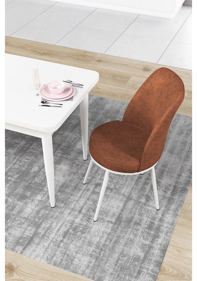 Canisa Concept Nil Serisi 70x110 Sabit Mutfak Masası Takımı Beyaz Masa 2 Kiremit Sandalye Masa Beyaz Sandalyeler Kiremit Canisa Concept Nil Serisi 70x110 Sabit Mutfak Masası Takımı Beyaz Masa 2 Kiremit Sandalye Masa Beyaz Sandalyeler Kiremit