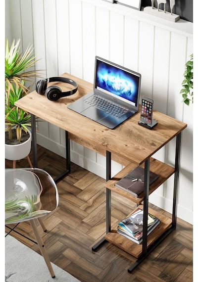 Msr2 Metal Ayaklı Bilgisayar Çalışma Masası- Çam Msr2 Çam