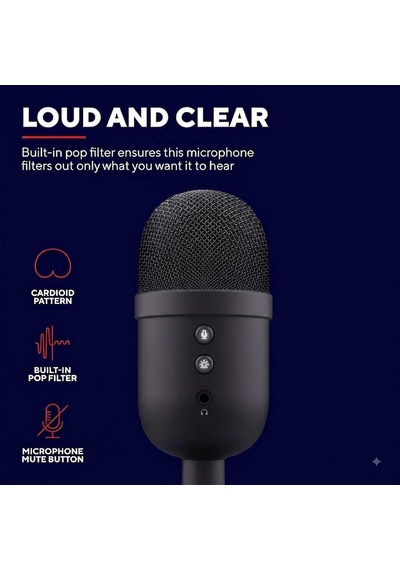 Usb Streaming Mikrofon Pc Podcast Twitch Discord Asmr Youtube Playstation 5 Kondansatörlü Oyun Mikrofonu Yayıncı Mas
