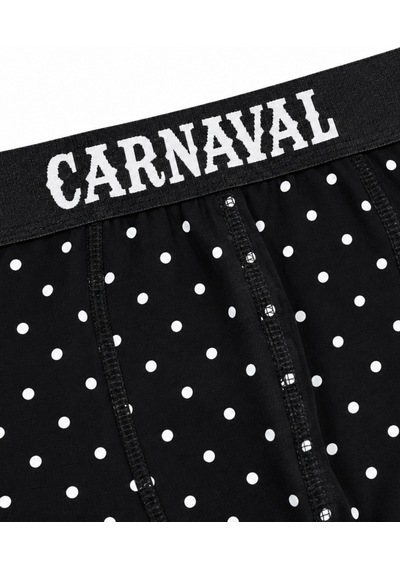 Carnaval Socks Puantiyeli Erkek Boxer Pamuklu Likralı Parlak Lastikli Kutulu Çoklu