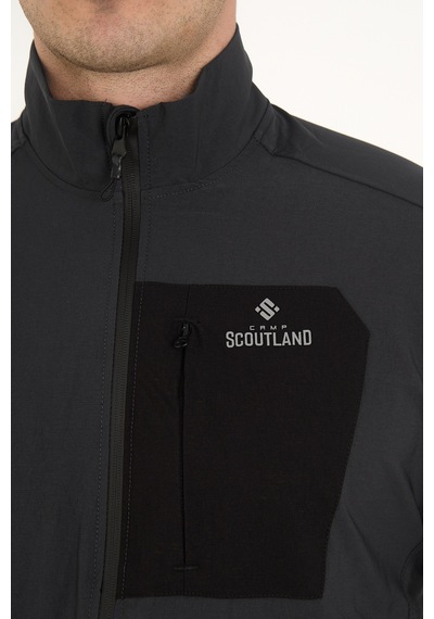 Camp Scoutland Camp255 Outdoor Tactical Su İticili Erkek Fermuarlı Taktik Sweatshirt Antrasit