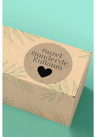 Güzel Günlerde Kullanın Kraft Sticker 3x3cm St2306 Çok Renkli
