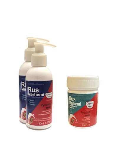 Hintohu Tüy Dökücü Azaltıcı Rus Merhemi 150 Ml 2 Adet + Genital Bölge Merhemi 50 Ml 1 Adet
