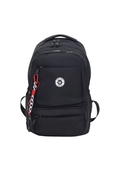 Unisex Çok Bölmeli Sırt Çantası Okul, Seyahat Ve Outdoor Kullanım Siyah