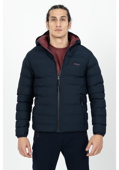 Maraton Sportswear Regular Erkek Kapşonlu Uzun Kol Basic Lacivert Mont 21501-lacivert Lacivert