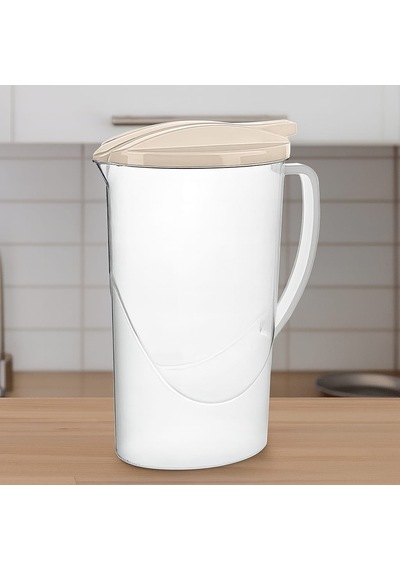 Şeffaf Sürahi 1700ml / 57oz - Bej