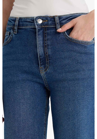 Defacto Comfort Straight Normal Bel Bilek Boy Jean Yıkamalı Pantolon F9726ax25wnnm34 Mavi-nm34