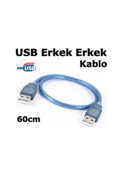 60 Cm Usb To Usb Kablo Erkek / Erkek