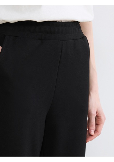 Lcw Modest Siyah Beli Lastikli Kadın Jogger Eşofman Altı