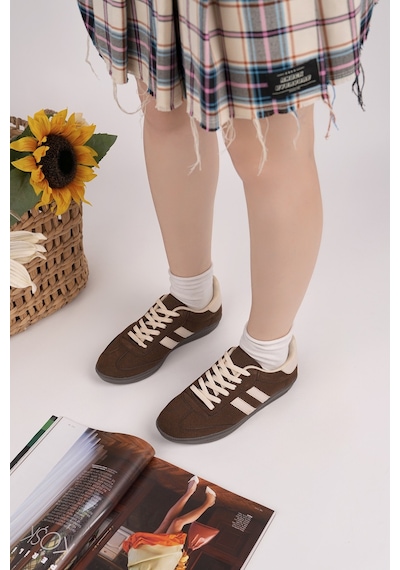 Muggo Gordon Unisex Ortopedik Günlük Garantili Bağcıklı Yürüyüş Koşu Sneaker Spor Ayakkabı Kahverengi Muggo Gordon Unisex Ortopedik Günlük Garantili Bağcıklı Yürüyüş Koşu Sneaker Spor Ayakkabı Kahverengi