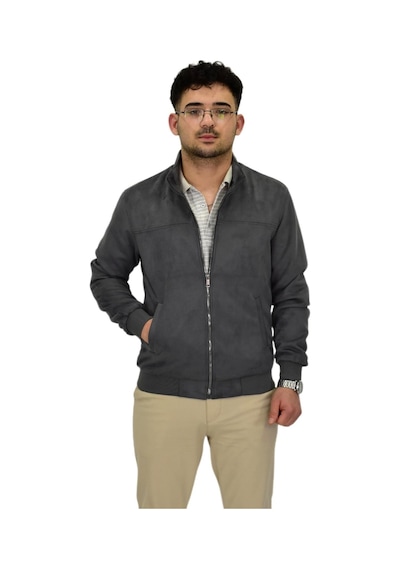 Erkek Mevsimlik Süet Spor Mont 8051 Bgl-st04373 Füme