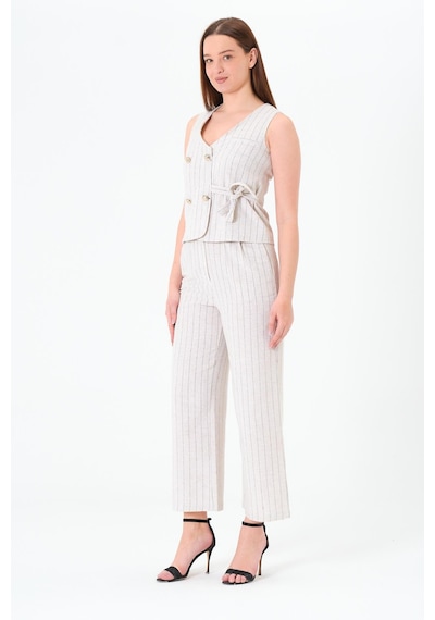 Sortie Collection Seyyar Kemerli Pantolon Bej