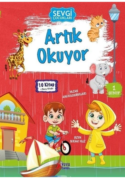 Sevgi Çocukları Artık Okuyor Seti - 10 Kitap Takım + Soru Kitabı - Ahu Gölcüoğulları - Yuva
