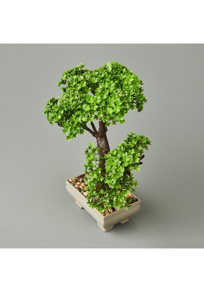 Dekor Saksılı Yapay Ağaç - Asorti - 20x22 Cm Çok Renkli