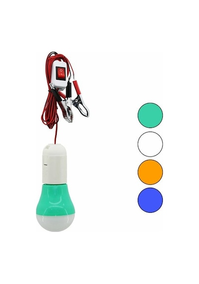 Seyyar - Led Lamba Akü Takviye Kablolu 4mt 12v - 5w
