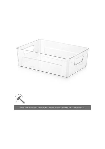 Jet's Home 2'li Buzdolabı İçi Düzenleyici Saklama Organizeri Bpa Free Düzenleyici Darbeye Dayanıklı 29x20x9 Cm Şeffaf