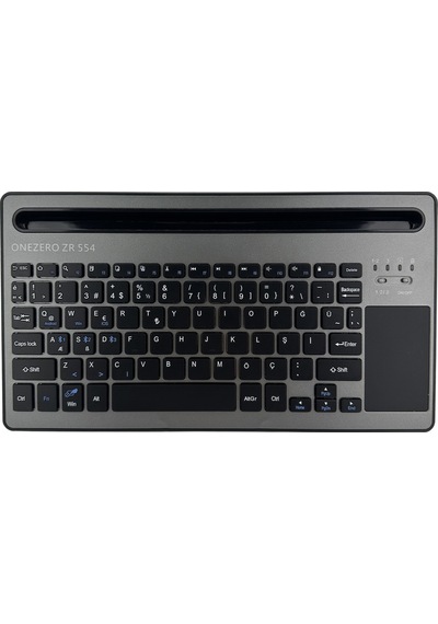 Touch Pad'li Bluetooth Klavye 10 Metreye Kadar Çalışma Aralığı Lithium Pil 291 X 154 X16 Mm