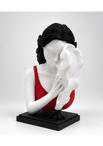 Sessiz Sevgi 15cm Dekoratif Biblo 3d Baskı